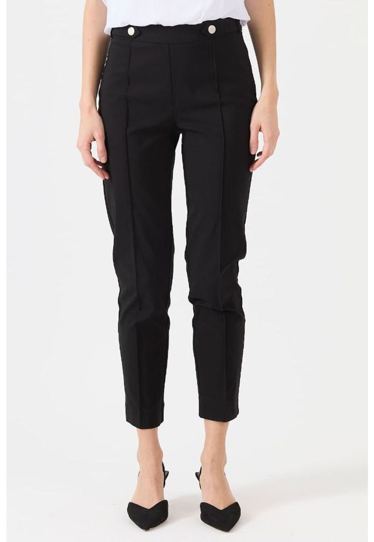 Pantalon slim fit negro PRIVILEGE 1419-1