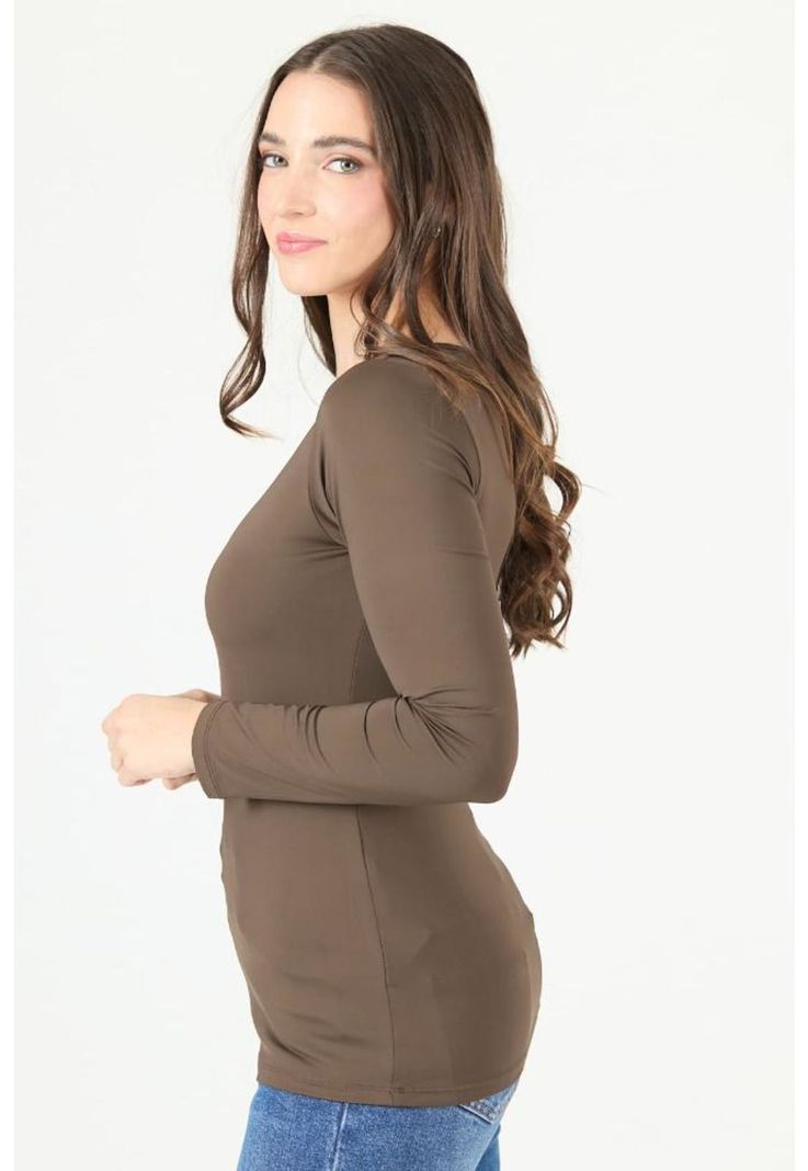 Polera cafe moro PRIVILEGE 2314-2