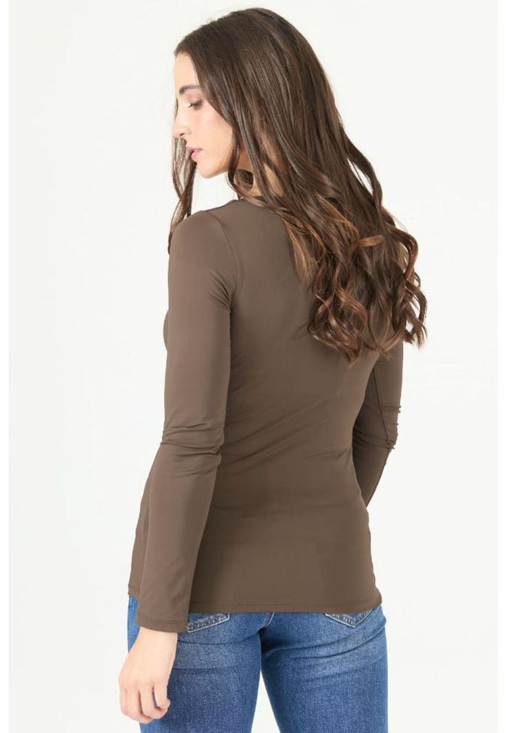 Polera cafe moro PRIVILEGE 2314-3
