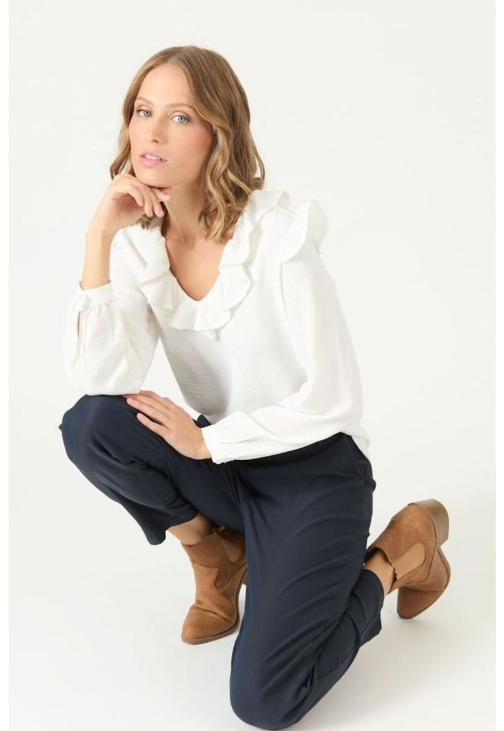 Blusa blanca PRIVILEGE 2150-0