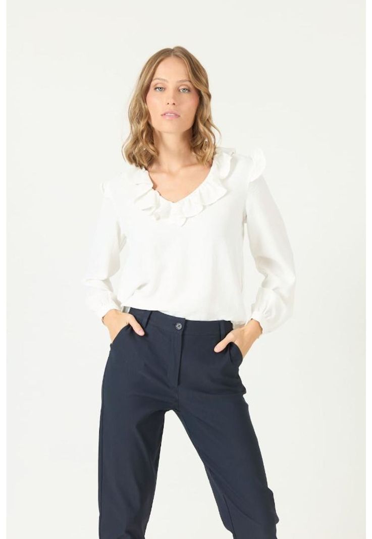 Blusa blanca PRIVILEGE 2150-1