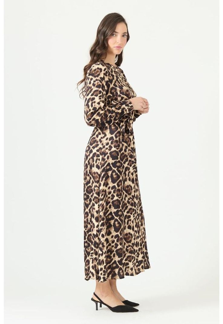 Vestido beige estampado PRIVILEGE 2340-2