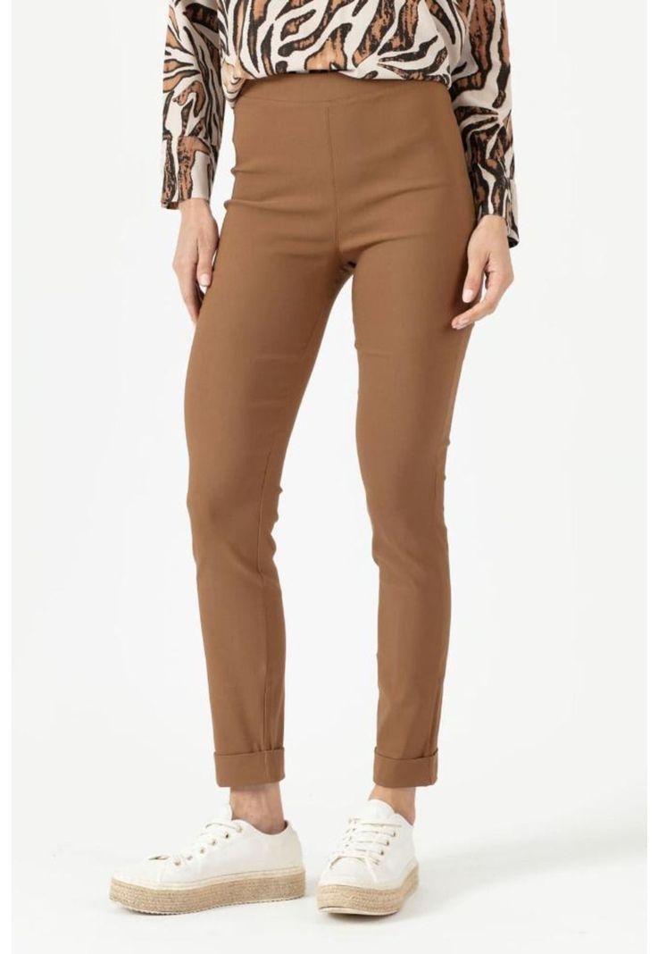 Leggings slim fit camel PRIVILEGE 744-1
