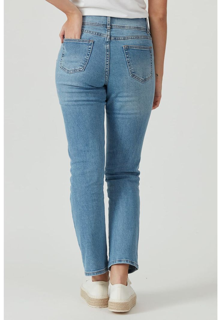 Jeans straight celeste-3