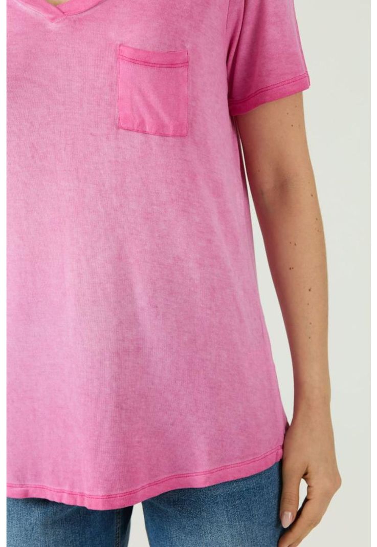 Polera fucsia manga corta PRIVILEGE-5