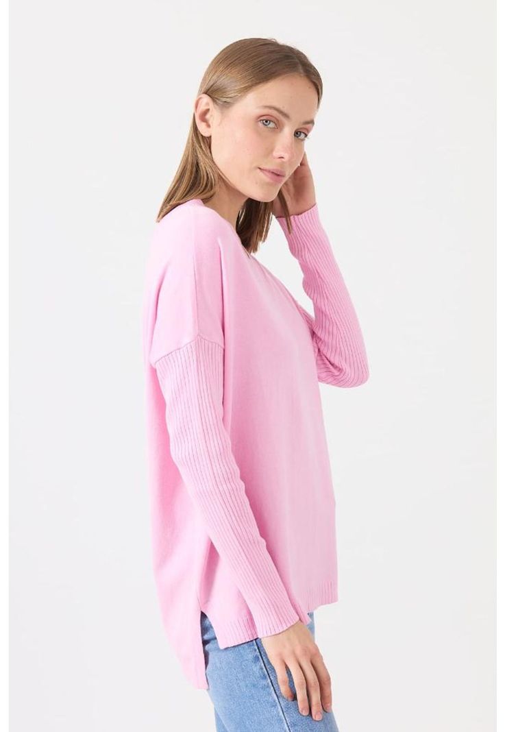 Sweater rosa manga larga PRIVILEGE-2