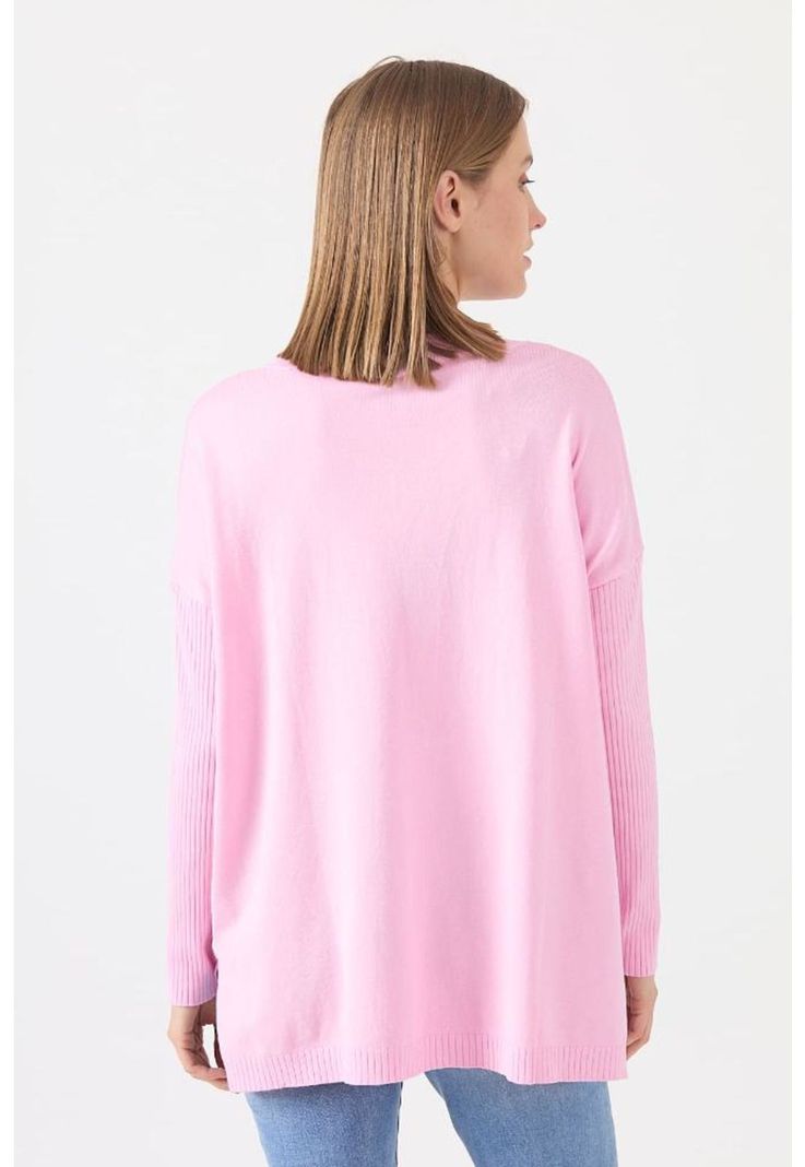 Sweater rosa manga larga PRIVILEGE-3