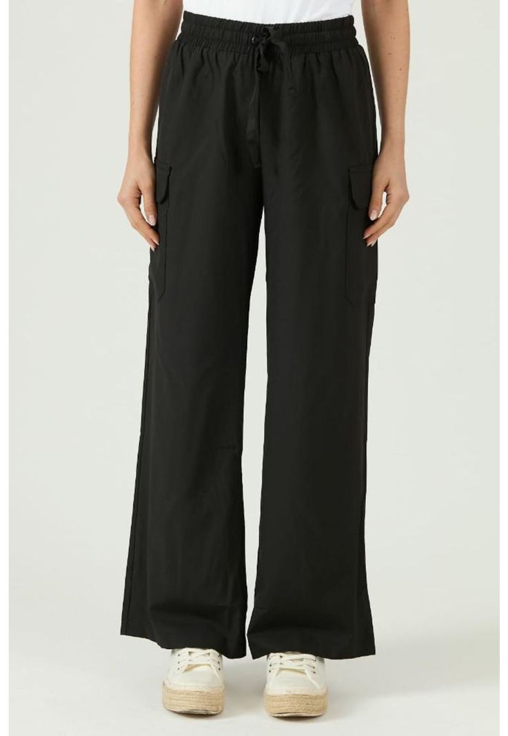 Pantalon regular negro PRIVILEGE 1091-2