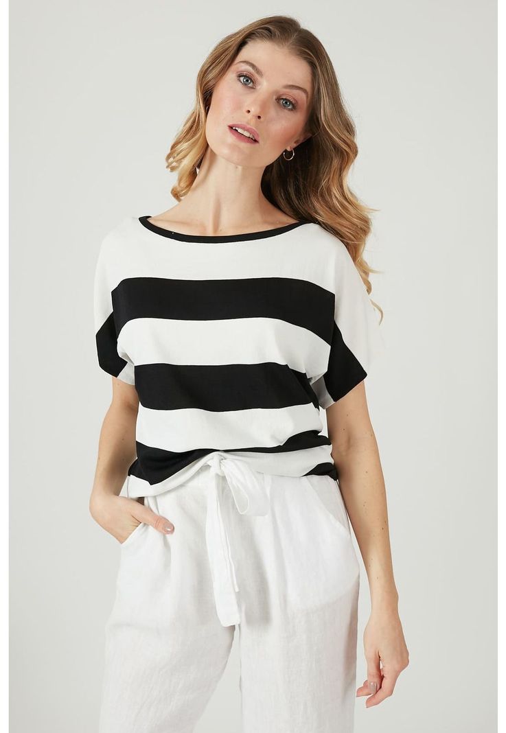 Sweater negro diseno rayas-1