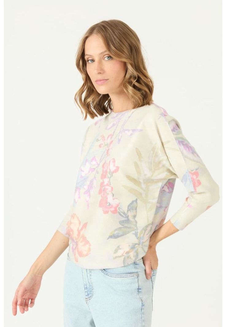 Sweater multicolor flores PRIVILEGE 2113-2