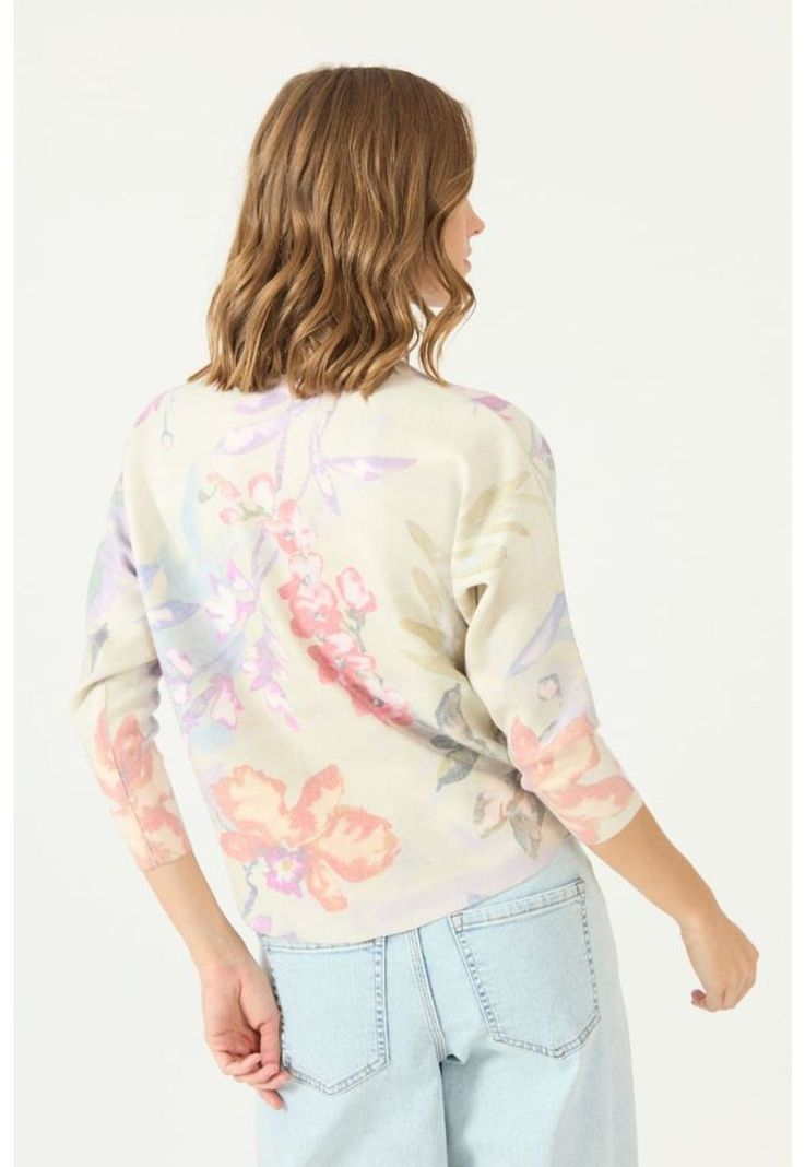 Sweater multicolor flores PRIVILEGE 2113-3