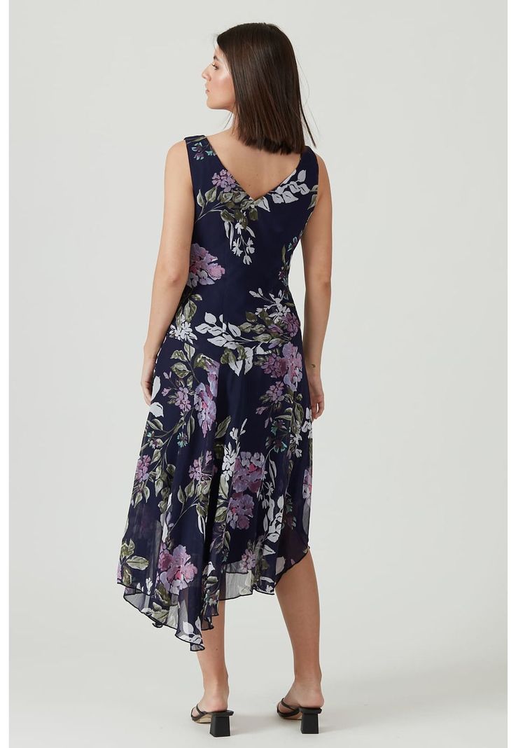 Vestido azul estampado-1