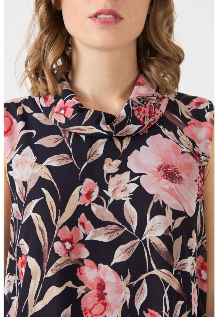 Vestido coral estampado PRIVILEGE 1135-0