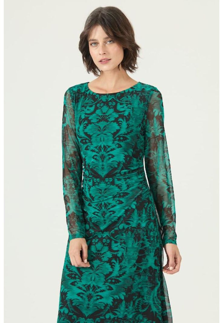 Vestido verde estampado PRIVILEGE 2604-2