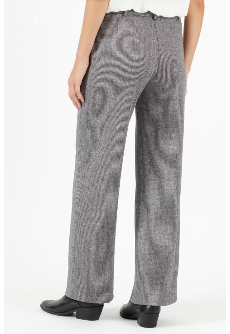 Pantalon wide leg gris estampado PRIVILEGE 752-2