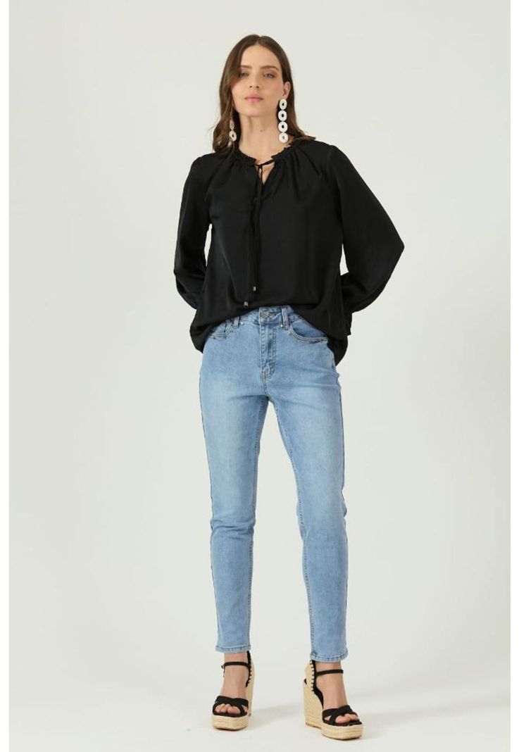 Jeans skinny celeste PRIVILEGE-0
