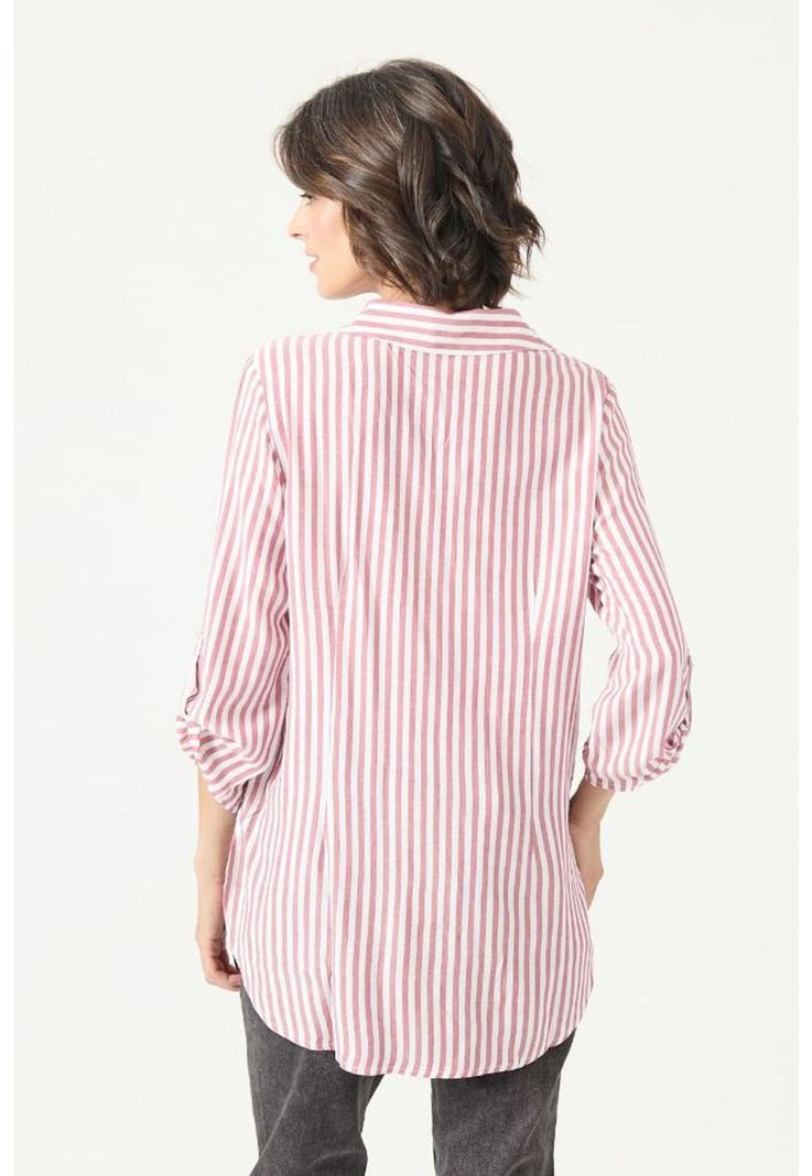 Blusa roja rayas PRIVILEGE 2746-4
