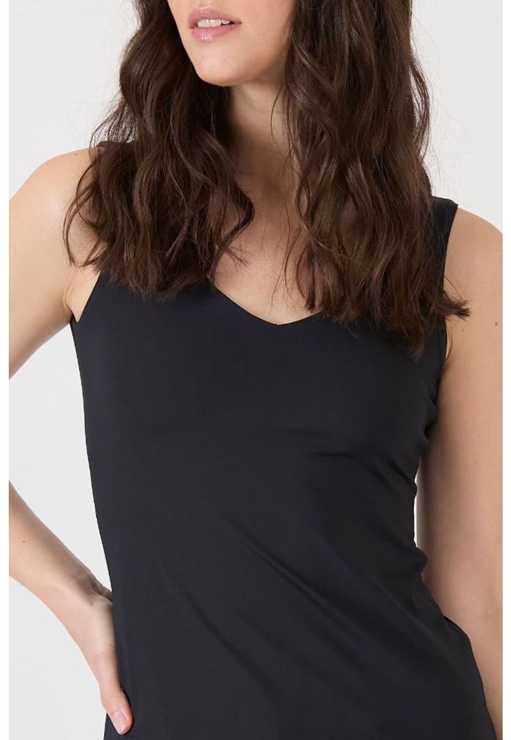 Polera poliamida negra PRIVILEGE 1582-1