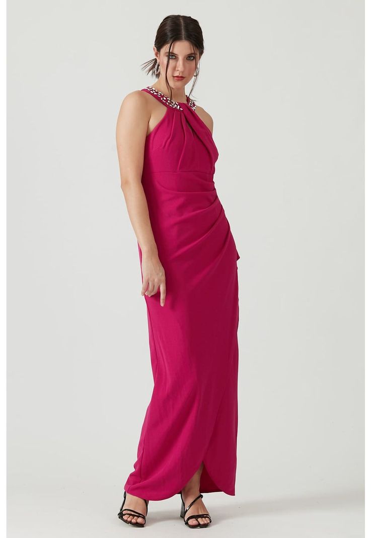 Vestido fucsia-1