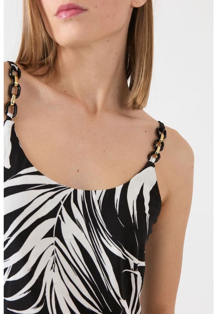 Vestido negro estampado PRIVILEGE 1144-4