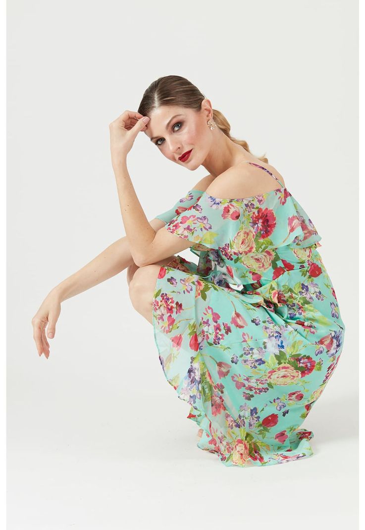 Vestido multicolor estampado-0