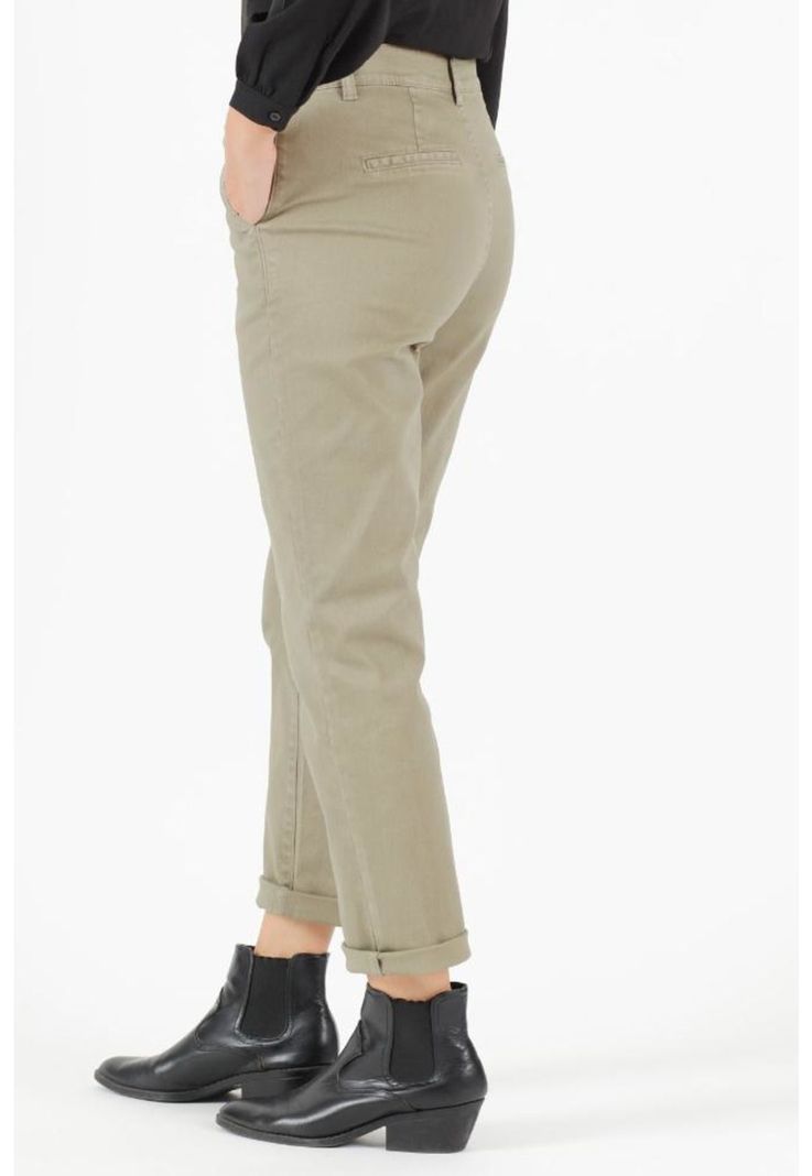 Pantalon slim fit verde PRIVILEGE 300-2
