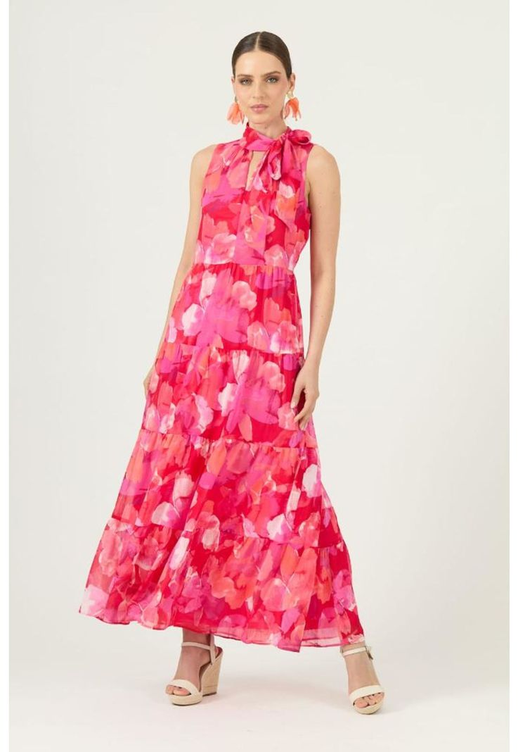 Vestido rosa estampado PRIVILEGE 626-0