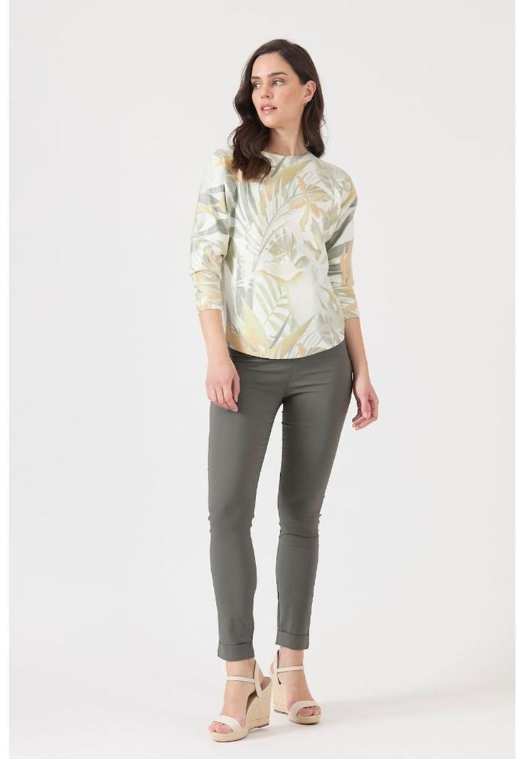 Leggings verde militar PRIVILEGE 1279-0