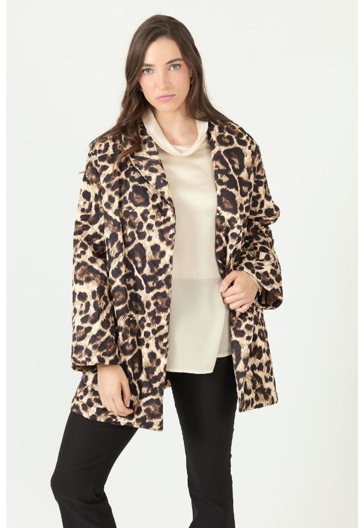 Chaqueta beige animal print PRIVILEGE 2233-1
