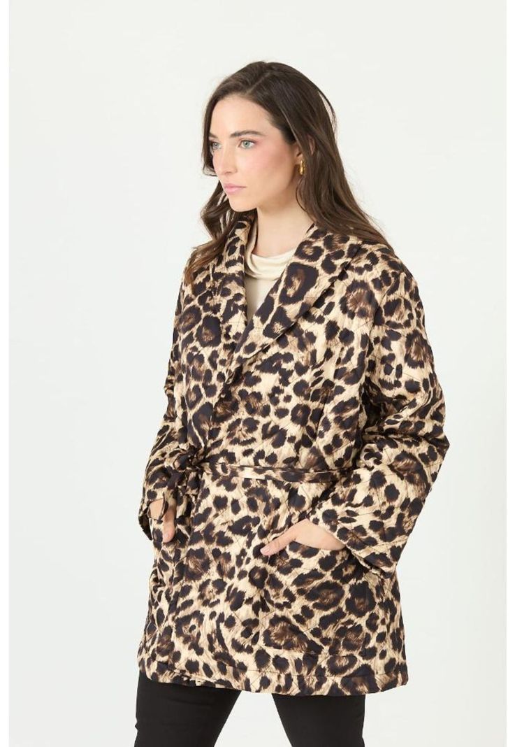 Chaqueta beige animal print PRIVILEGE 2233-2