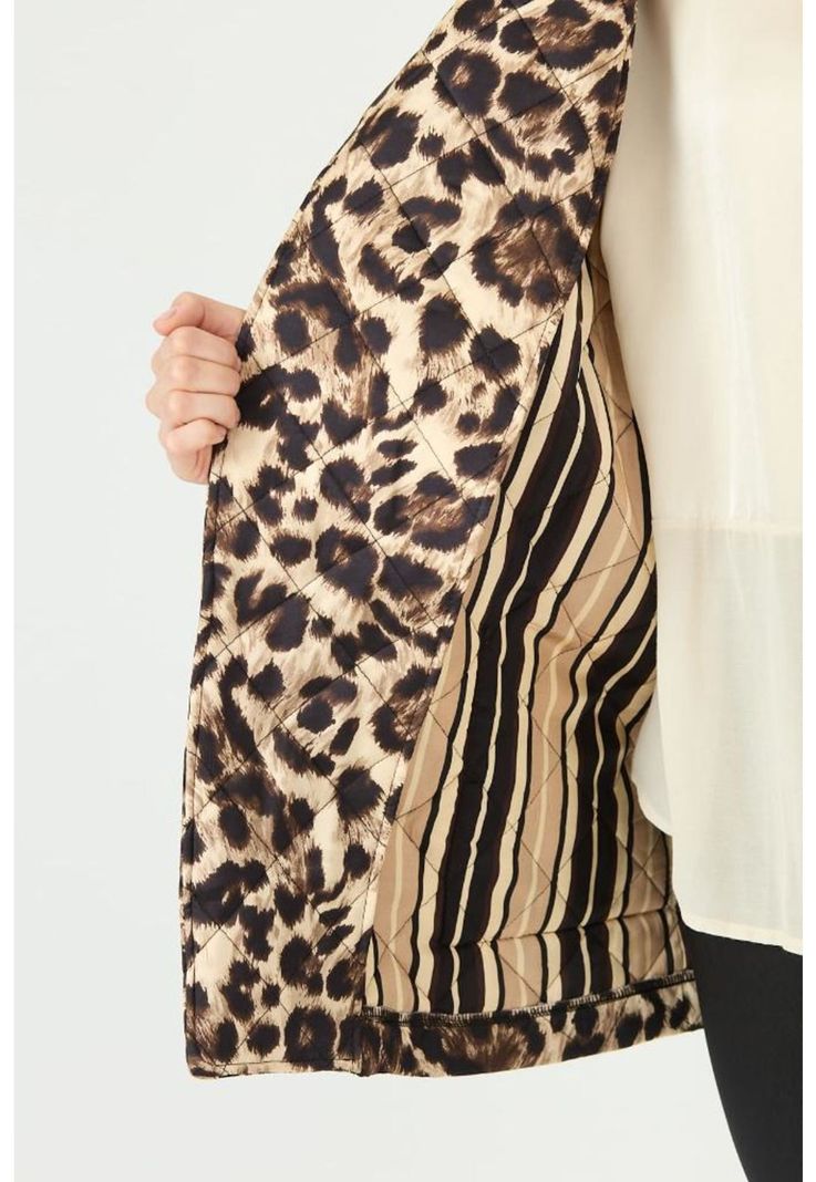 Chaqueta beige animal print PRIVILEGE 2233-5