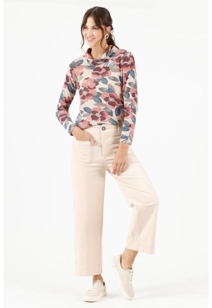Pantalon wide leg crudo PRIVILEGE 353-0