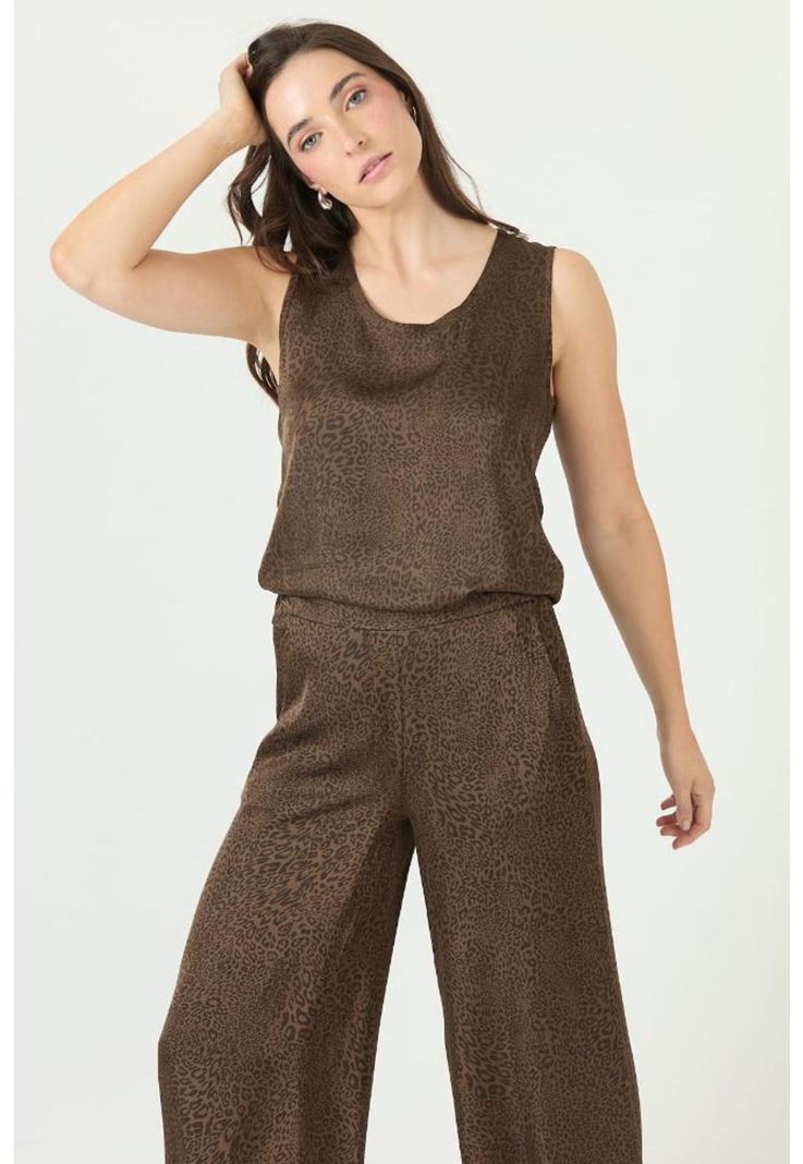 Blusa vison estampada PRIVILEGE 2383-0