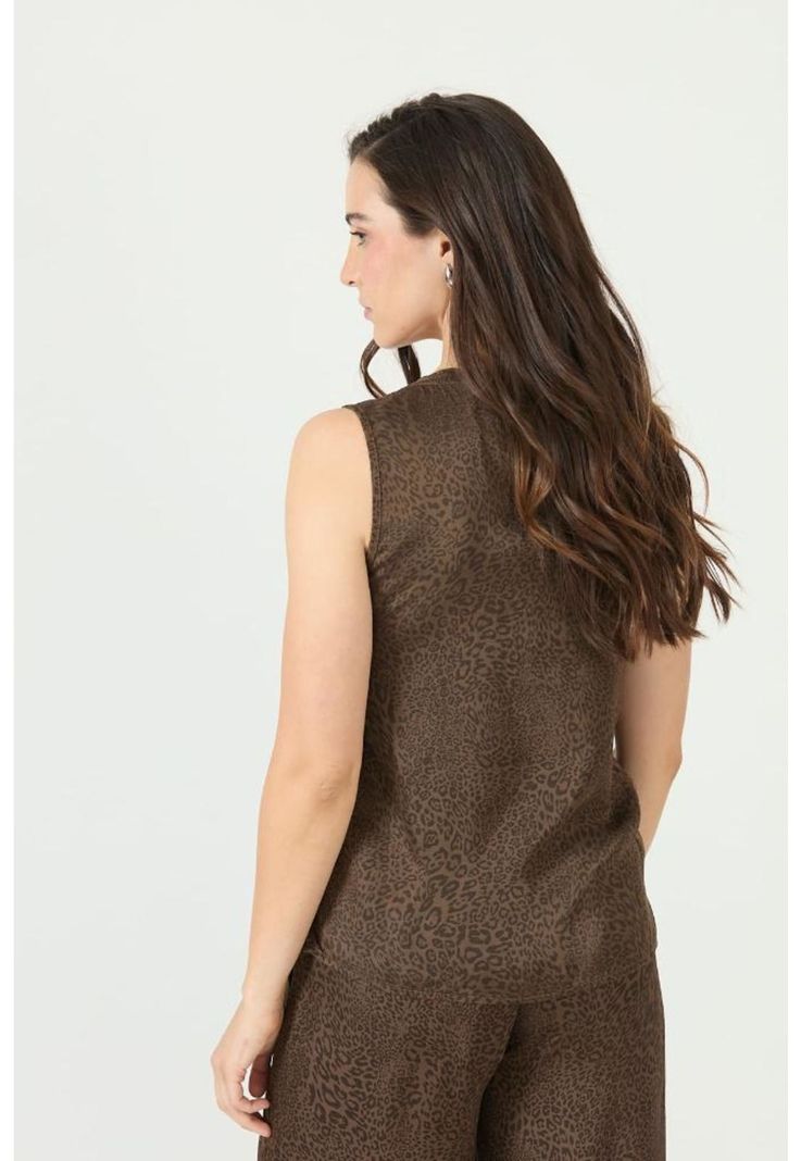 Blusa vison estampada PRIVILEGE 2383-3