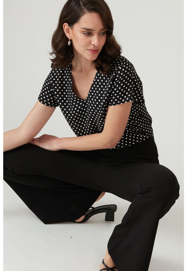 Leggings flare negra-1