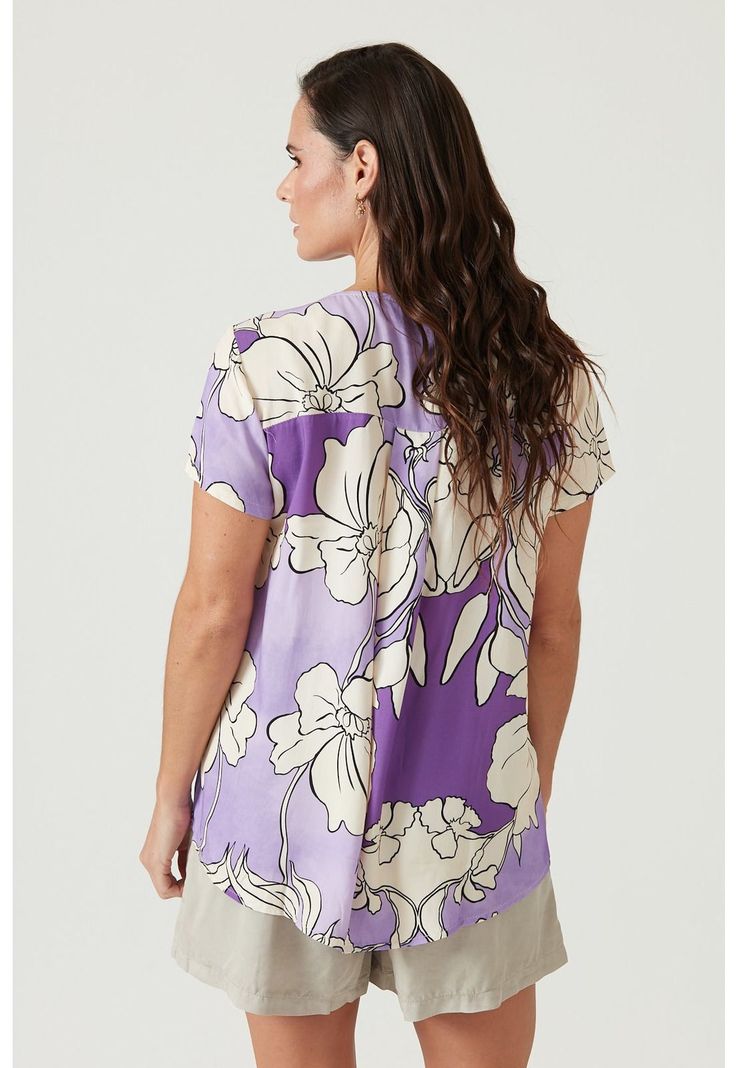 Blusa morada diseno flores-3