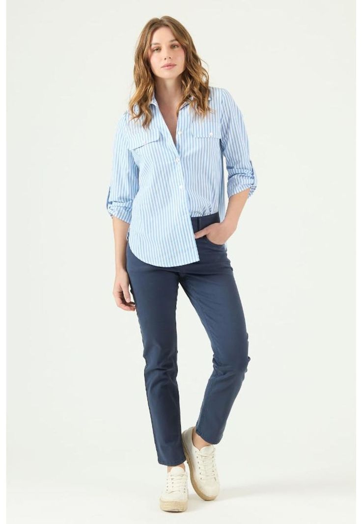 Pantalon skinny azul PRIVILEGE 347-0