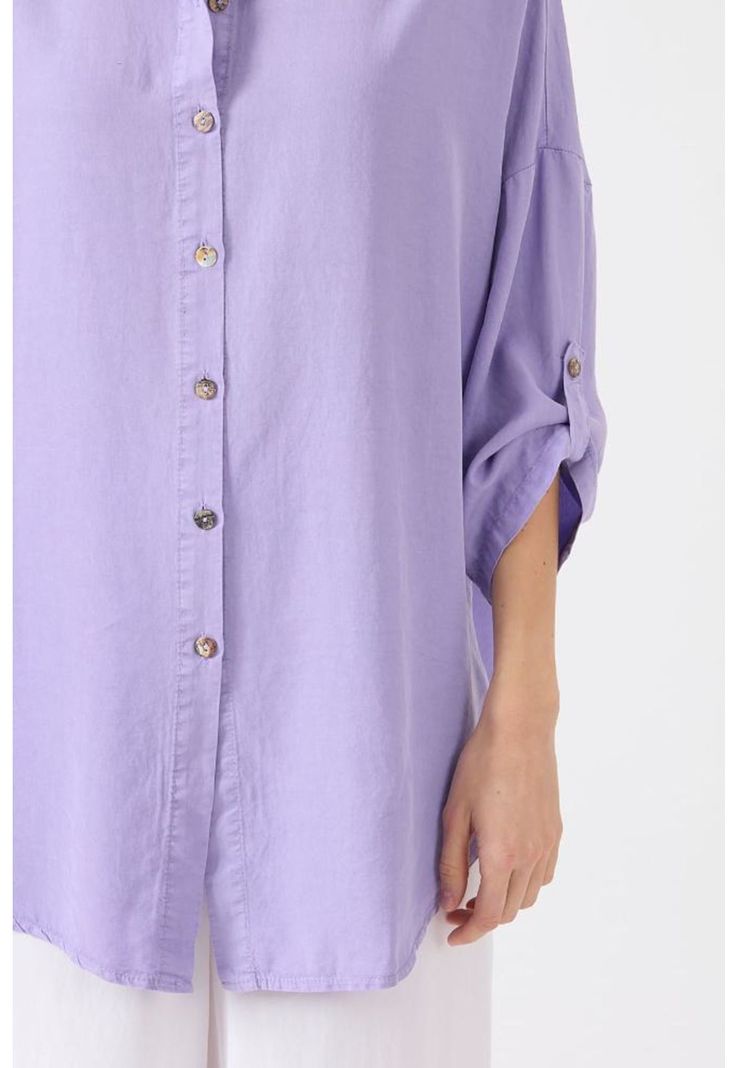 Blusa de tencel lila PRIVILEGE 1509-4
