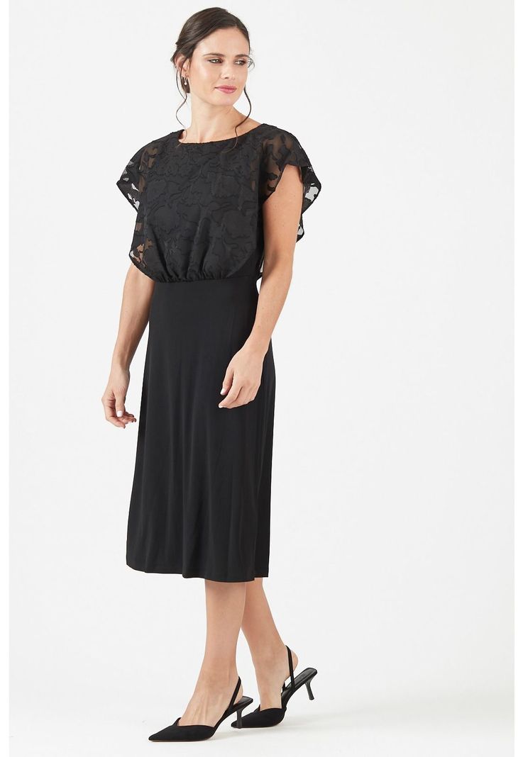 Vestido negro PRIVILEGE 718-1