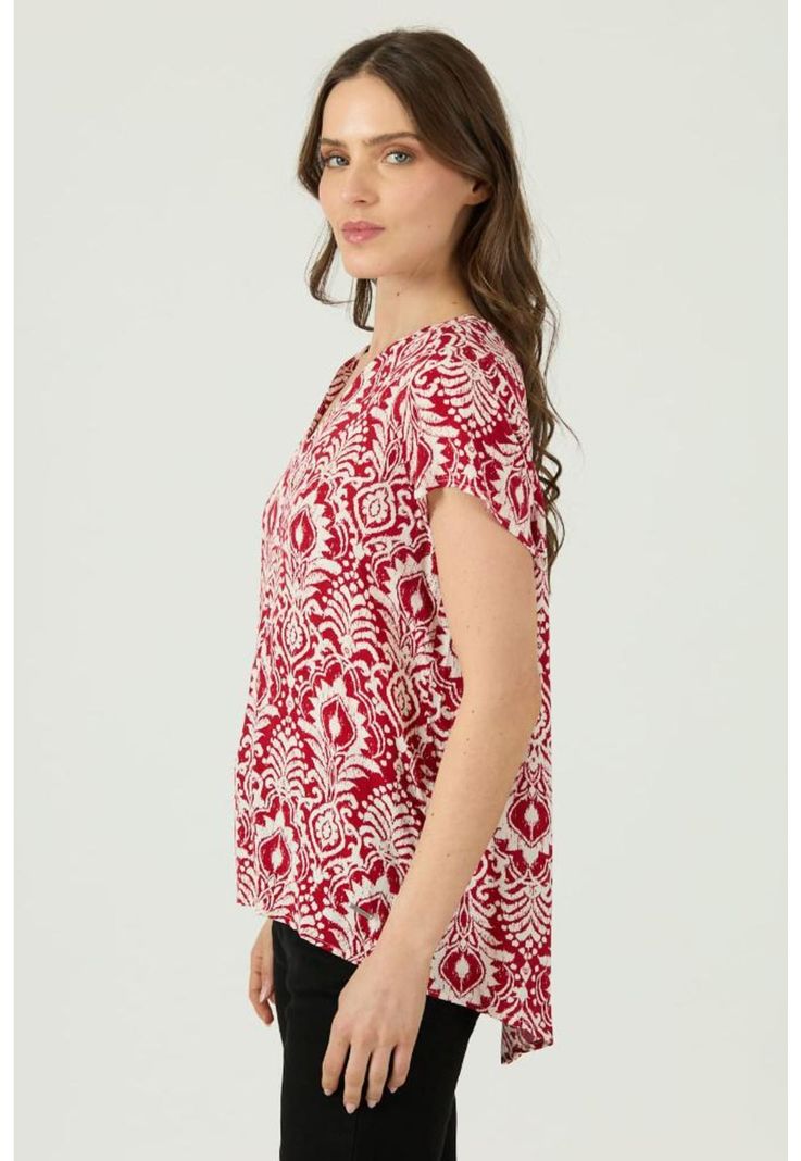 Blusa roja estampada PRIVILEGE 1609-2