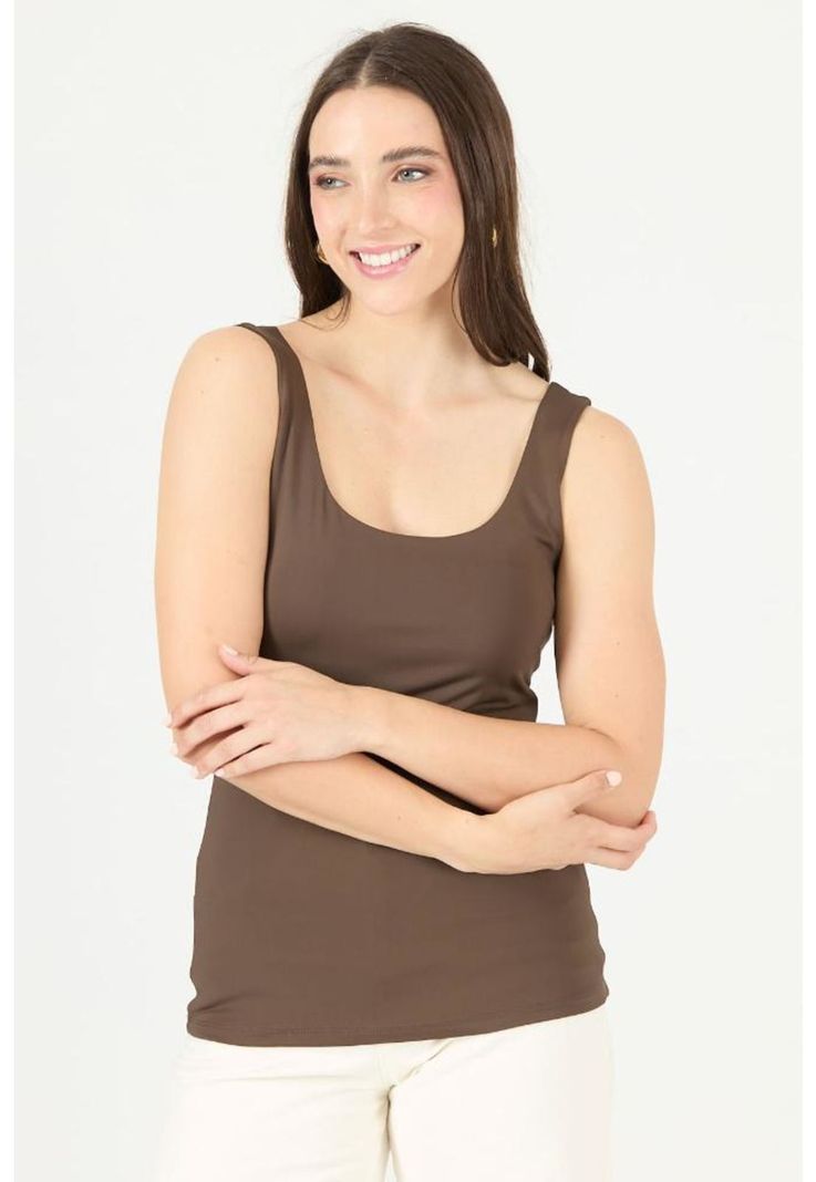 Polera cafe moro PRIVILEGE 2329-2