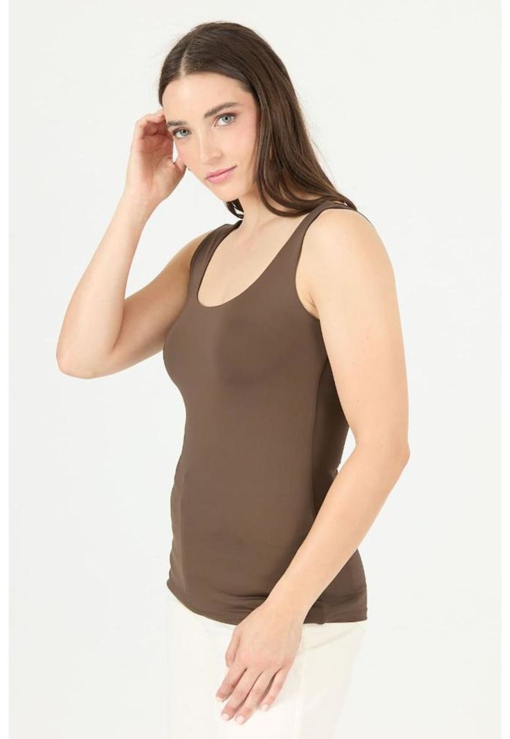 Polera cafe moro PRIVILEGE 2329-3