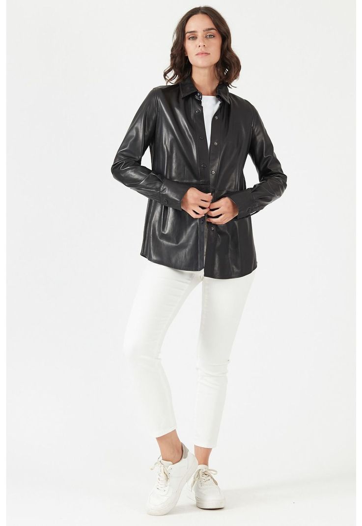 Sobrecamisa de cuero negra-2