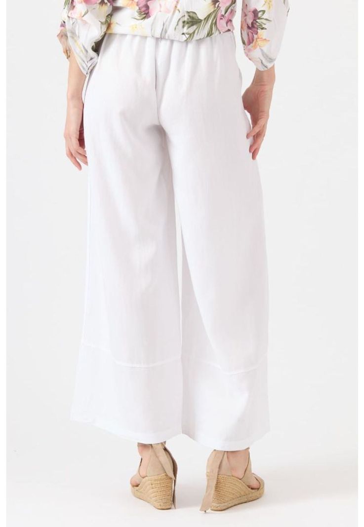 Pantalon de tencel wide leg blanco PRIVILEGE 1106-3