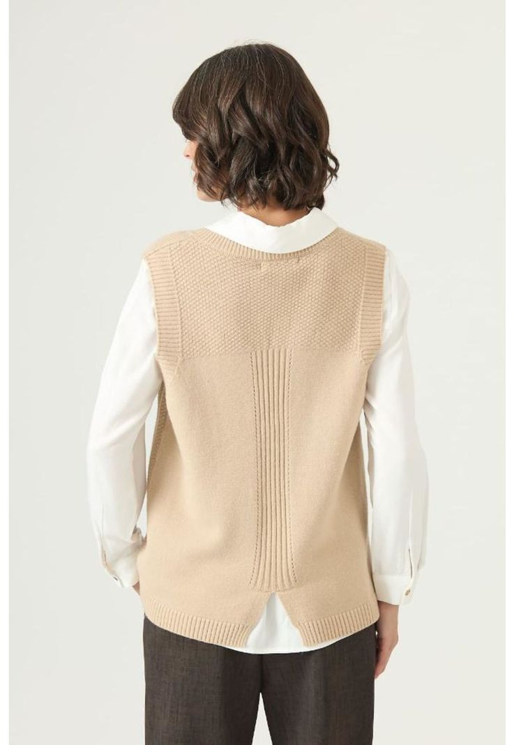 Sweater beige trenzas PRIVILEGE 2671-4
