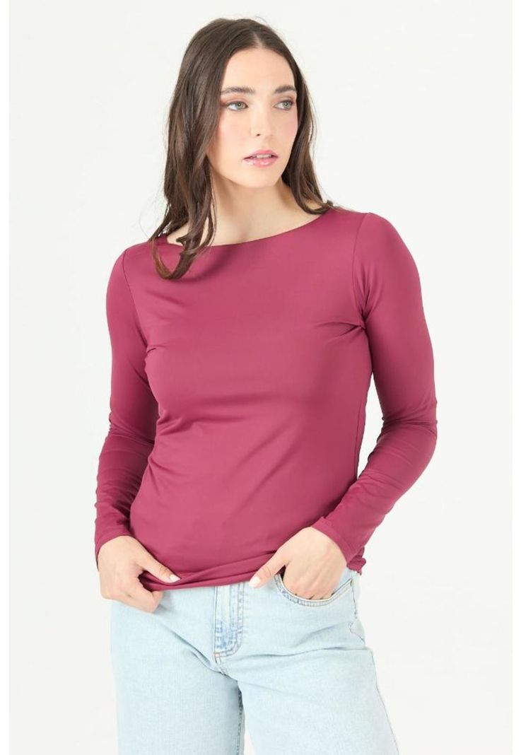 Polera burdeo PRIVILEGE 2313-1