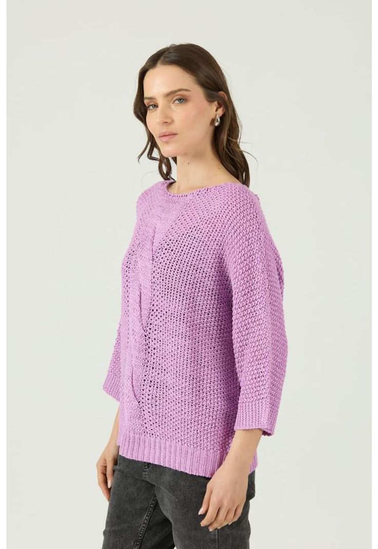 Sweater lila manga larga PRIVILEGE-2