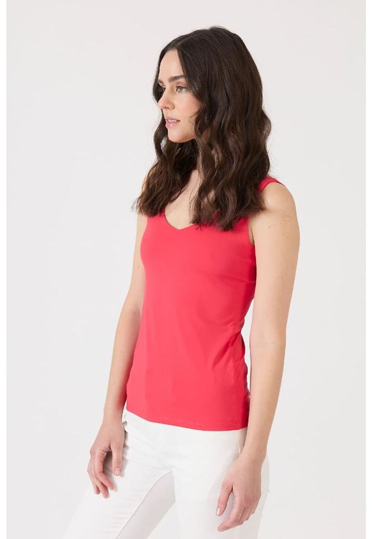 Polera poliamida roja PRIVILEGE 1580-2
