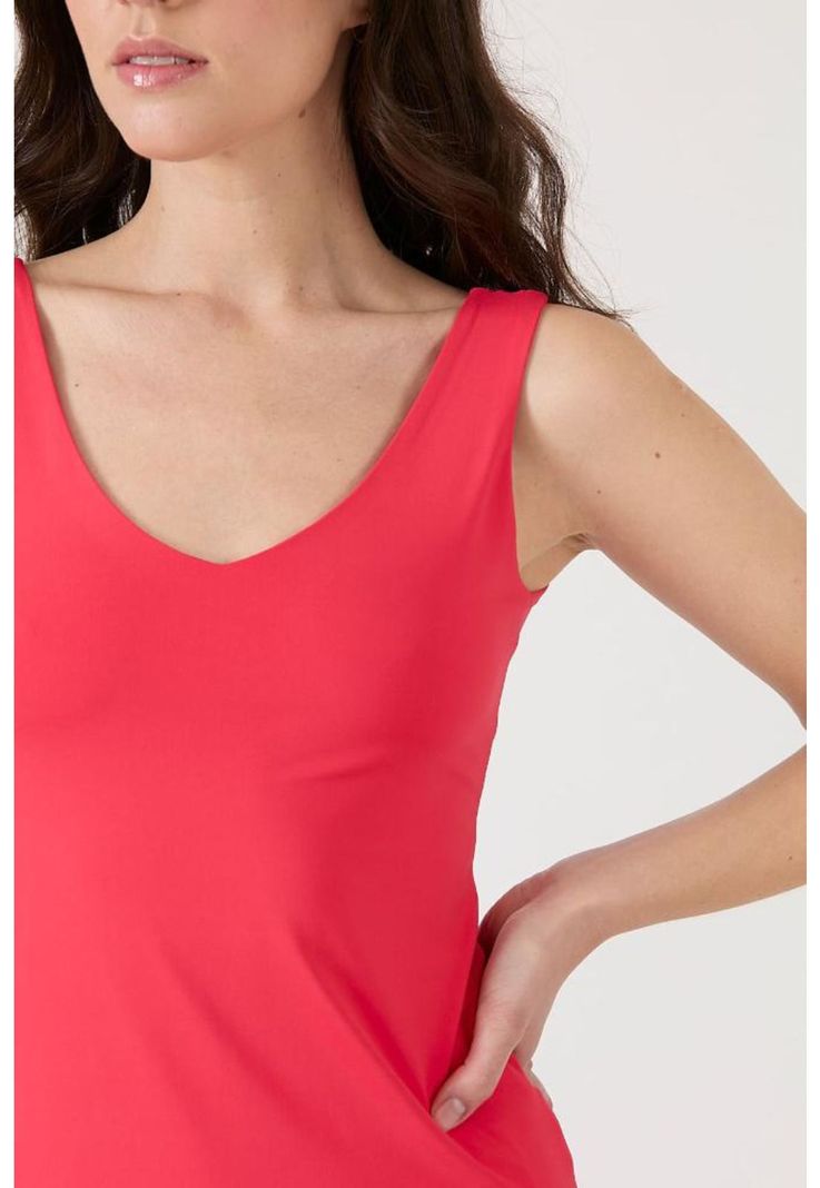 Polera poliamida roja PRIVILEGE 1580-4