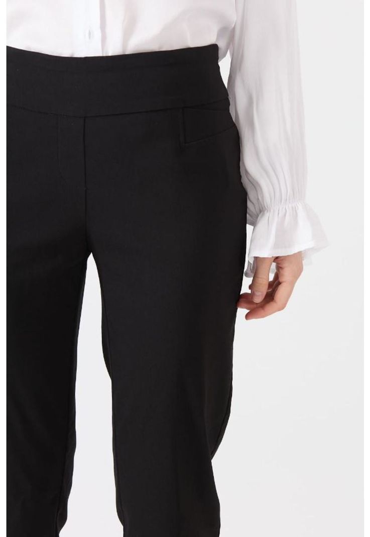 Pantalon regular negro PRIVILEGE 1418-2